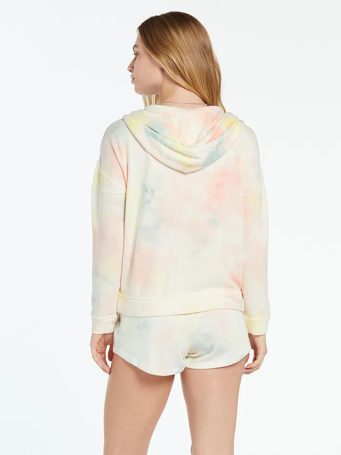 Volcom Hoodies and Sweatshirts Lived In Lounge Zip Fleece 8211 Multi Multi 8211 Womens