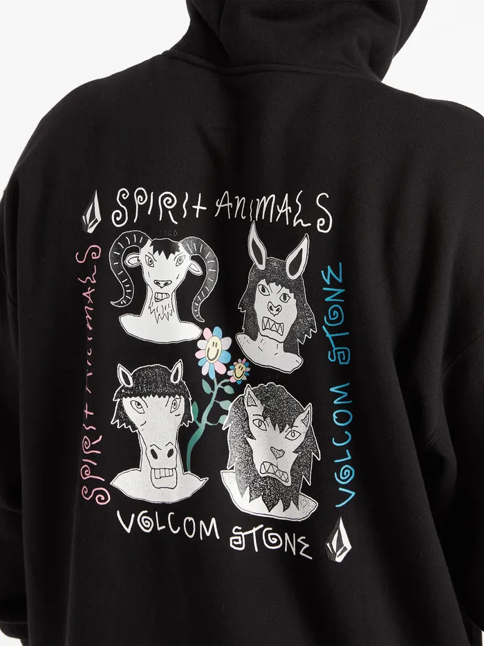 Volcom Hoodies and Sweatshirts Surf Vitals Ozzy Wrong Hoodie 8211 Black Black 8211 Mens