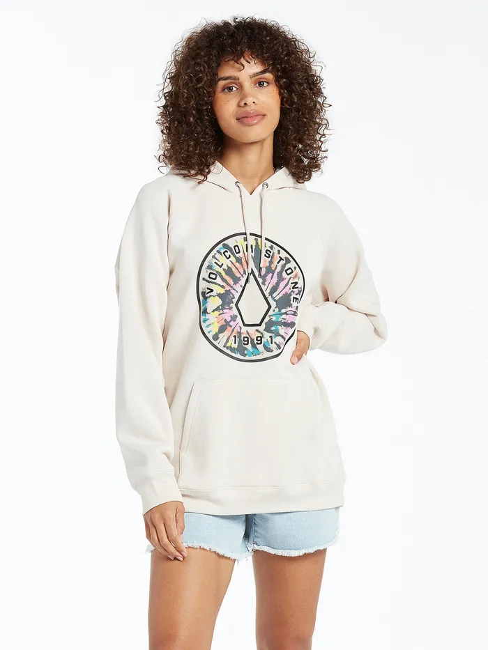Volcom Hoodies and Sweatshirts Truly Stoked Boyfriend Pullover 8211 Bone Bone 8211 Womens