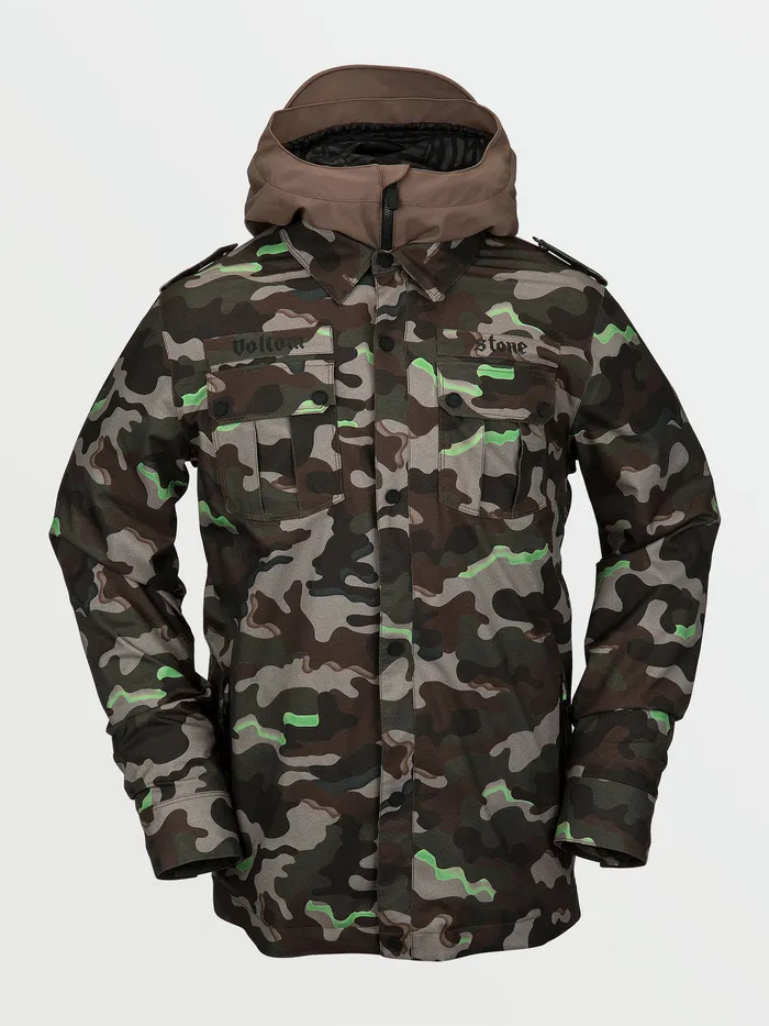 Volcom Jackets Mens Creedle2Stone Jacket 8211 Army 2020 Army 8211 Mens