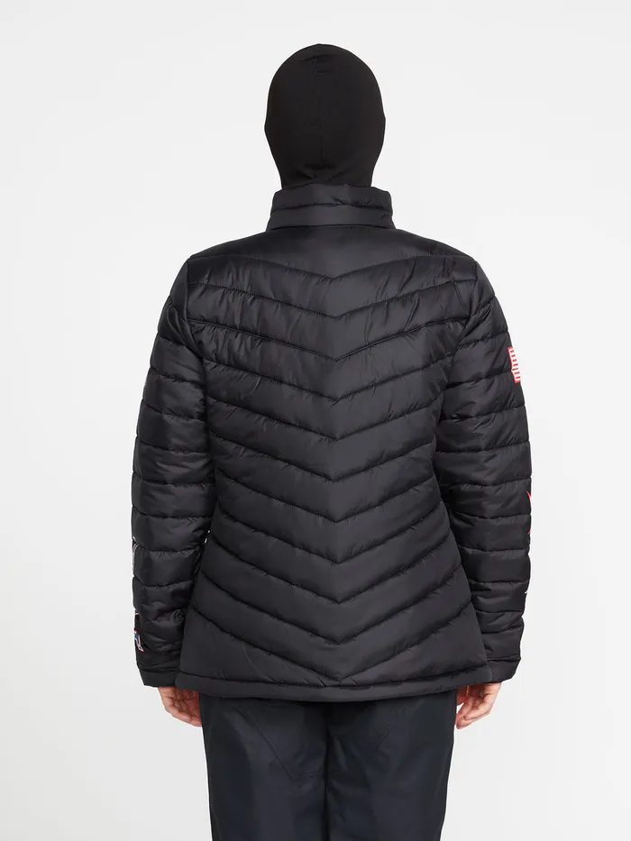 Volcom Jackets Womens USA Tia Synthetic Down Jacket 8211 Black Ou Black 8211 Womens