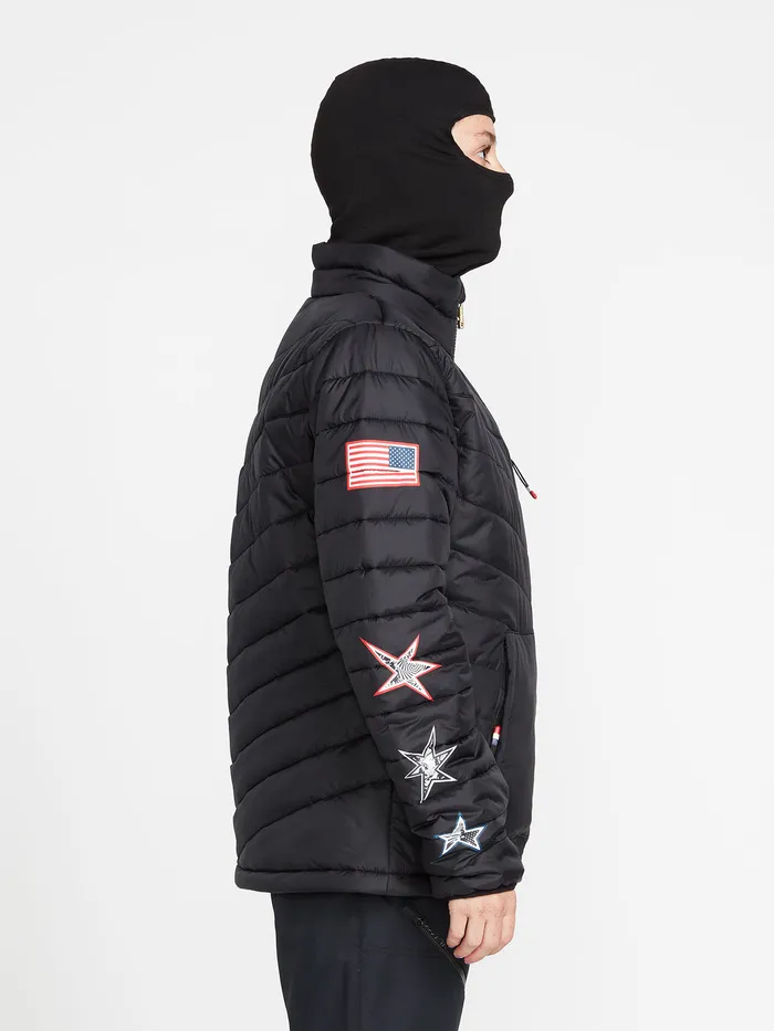 Volcom Jackets Womens USA Tia Synthetic Down Jacket 8211 Black Ou Black 8211 Womens