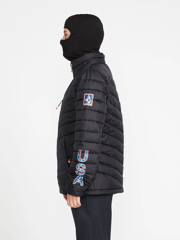 Volcom Jackets Womens USA Tia Synthetic Down Jacket 8211 Black Ou Black 8211 Womens
