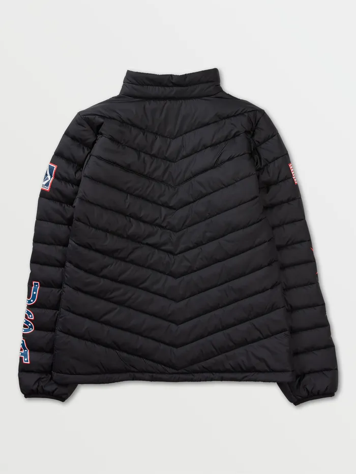 Volcom Jackets Womens USA Tia Synthetic Down Jacket 8211 Black Ou Black 8211 Womens