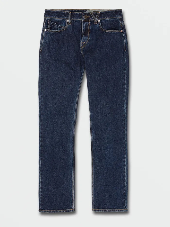 Volcom Jeans Solver Modern Fit Jeans 8211 Dirty Med Blue Dirty Med Blue 8211 Mens