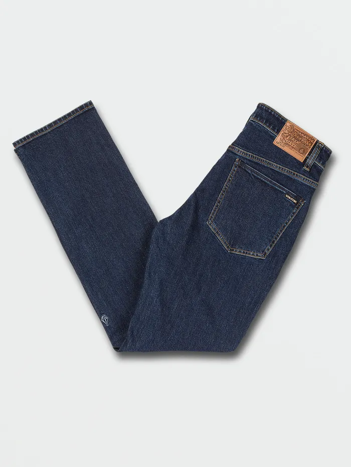 Volcom Jeans Solver Modern Fit Jeans 8211 Dirty Med Blue Dirty Med Blue 8211 Mens