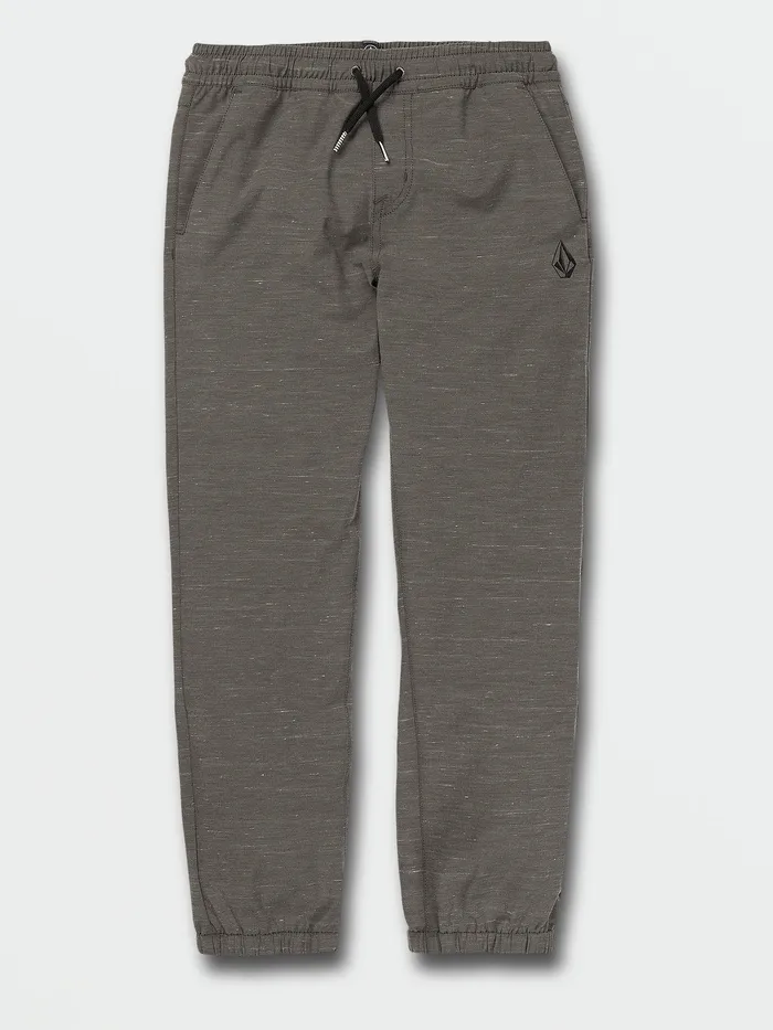 Volcom Pants Big Boys Understoned Elastic Waist Pants 8211 Lead Lead 8211 Boys