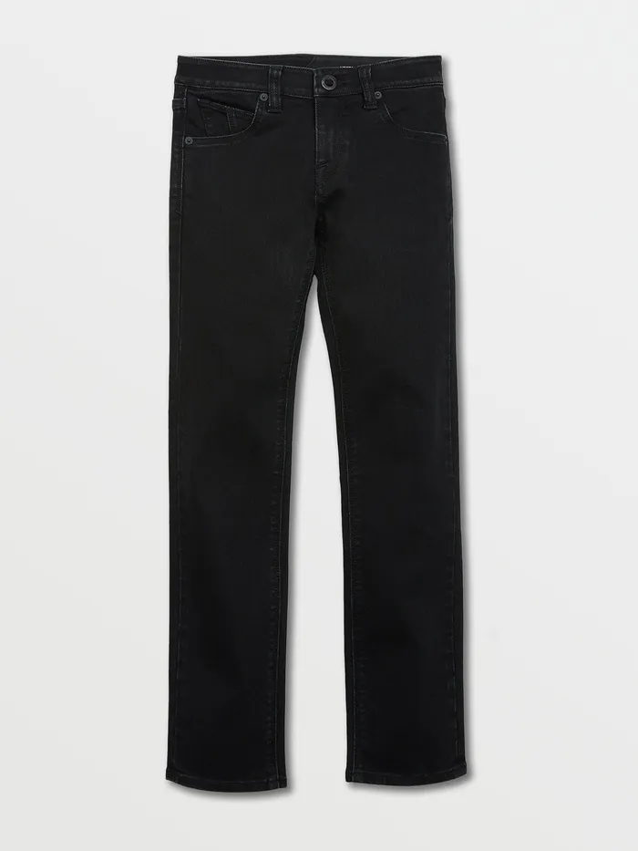Volcom Pants Big Boys Vorta Jeans 8211 Blackout Blackout 8211 Boys