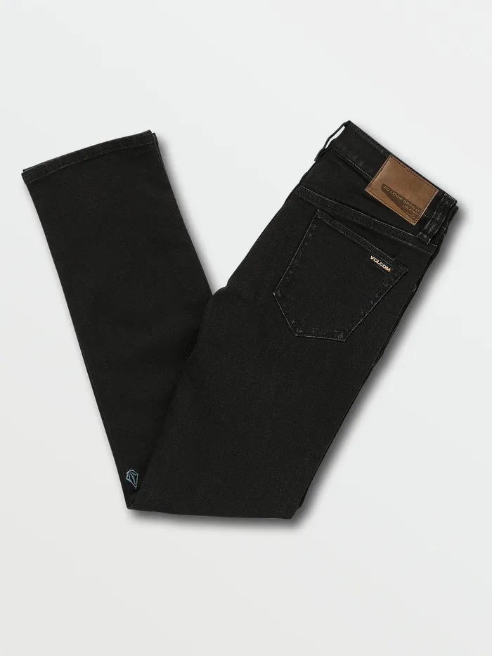 Volcom Pants Big Boys Vorta Jeans 8211 Blackout Blackout 8211 Boys