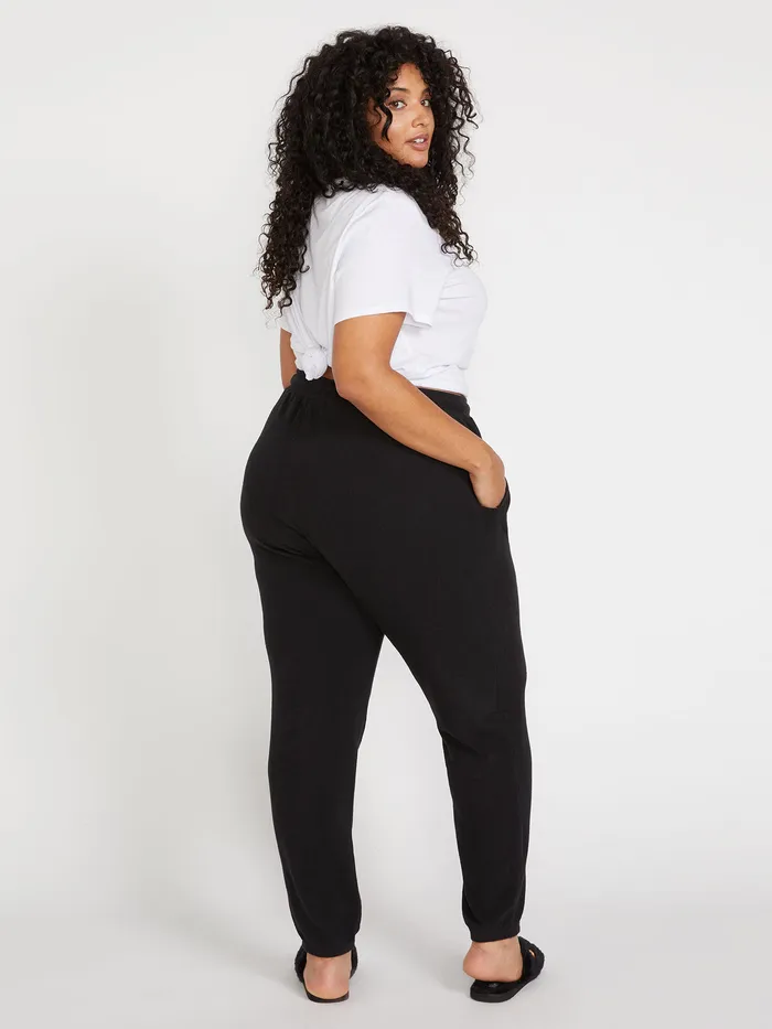 Volcom Pants Lived In Lounge Plus Size FleecePant 8211 Black Black 8211 Womens