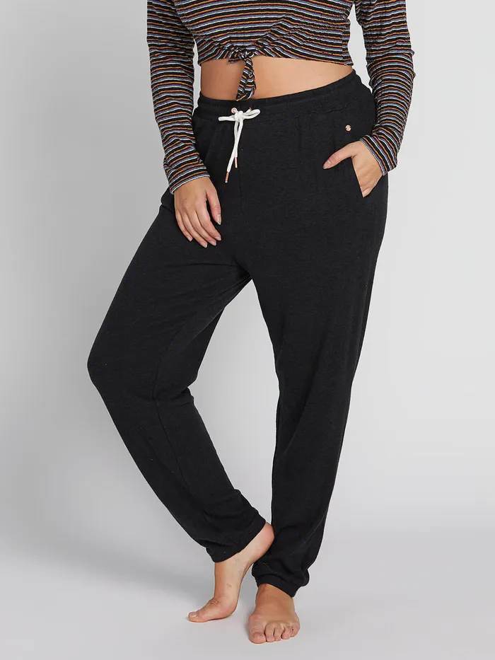 Volcom Pants Lived In Lounge Plus Size FleecePant 8211 Black Black 8211 Womens