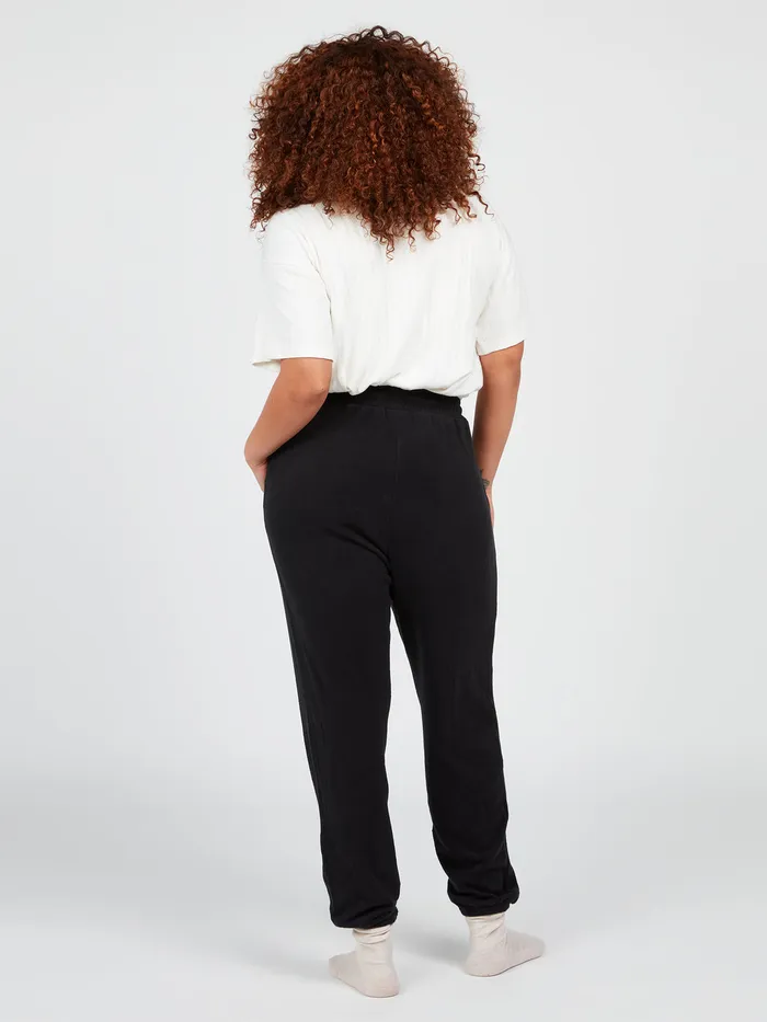 Volcom Pants Lived In Lounge Plus Size FleecePant 8211 Black Black 8211 Womens