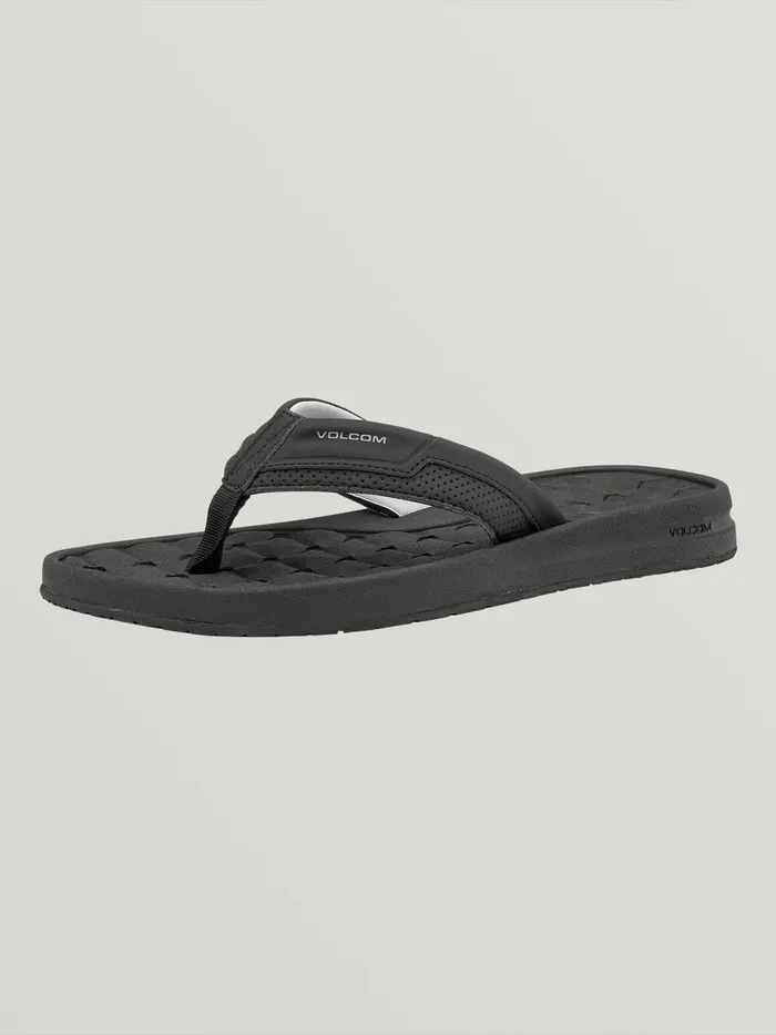 Volcom Sandals ECliner Sandals 8211 Black Black 8211 Mens