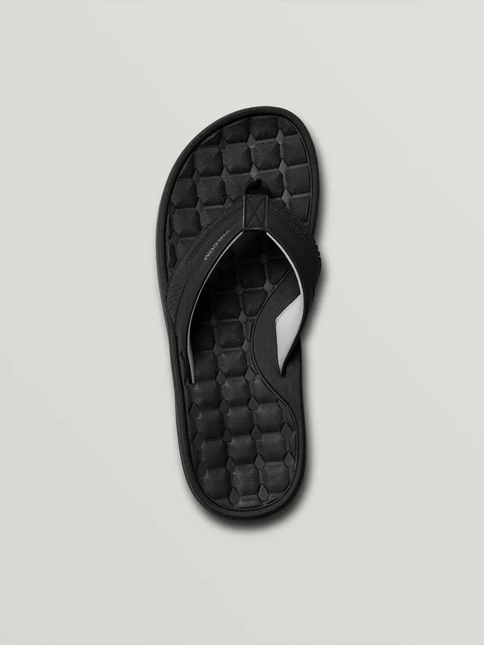 Volcom Sandals ECliner Sandals 8211 Black Black 8211 Mens