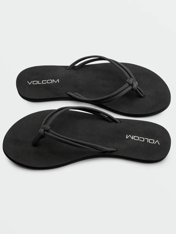 Volcom Sandals Forever And Ever II Sandal 8211 Black Out Black Out 8211 Womens