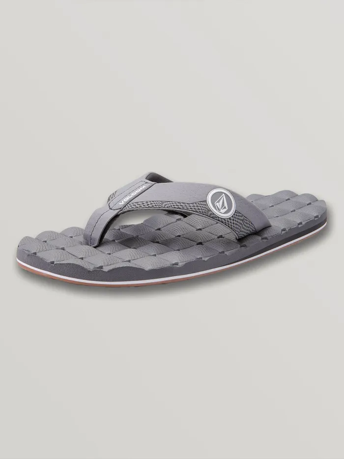 Volcom Sandals Recliner Sandals 8211 Light Grey Light Grey 8211 Mens