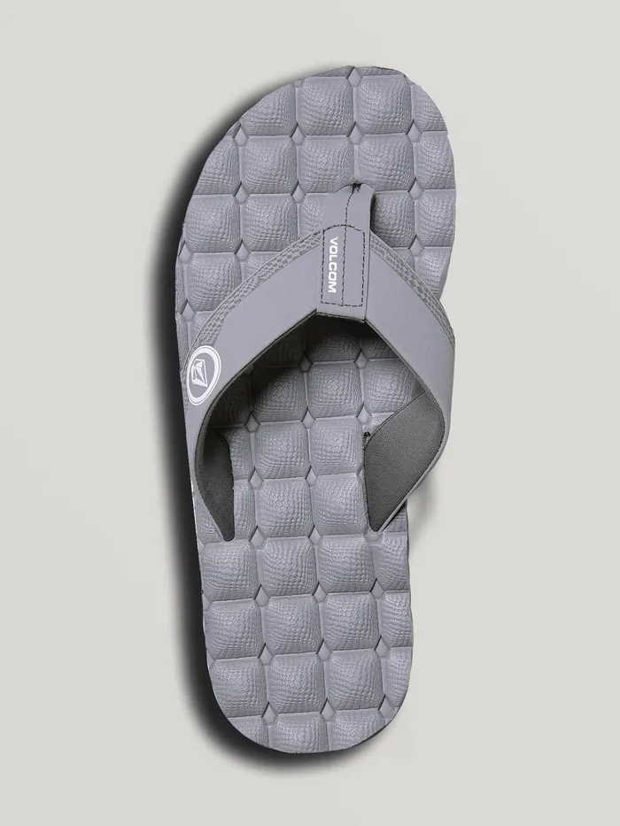 Volcom Sandals Recliner Sandals 8211 Light Grey Light Grey 8211 Mens
