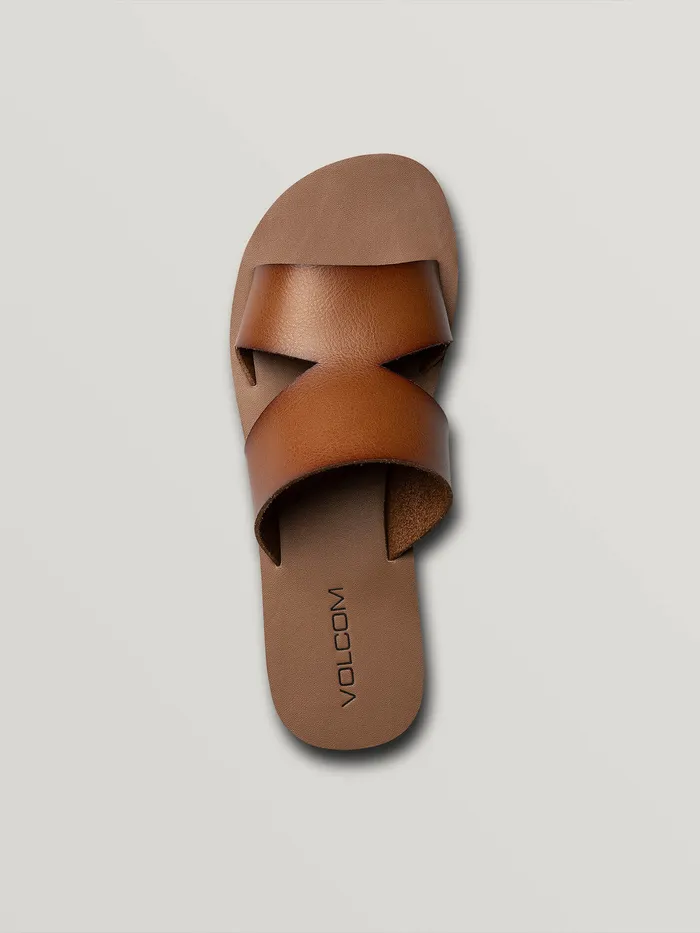 Volcom Sandals Seeing Stones Sandal 8211 Cognac Cognac 8211 Womens