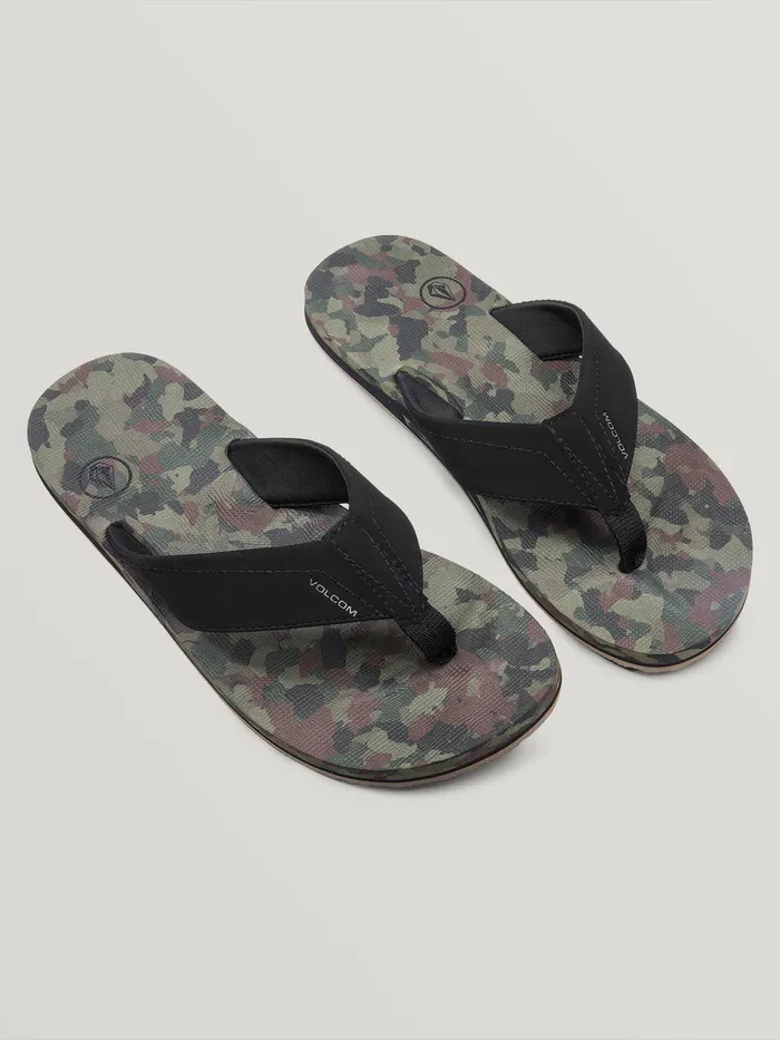 Volcom Sandals Victor Sandals 8211 Dark Camo Dark Camo 8211 Mens