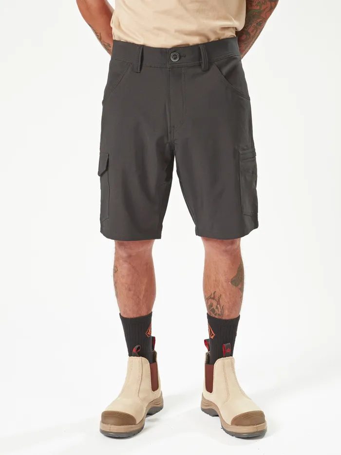 Volcom Shorts Volcom Workwear Slab Hybrid Shorts 8211 Black Black 8211 Mens