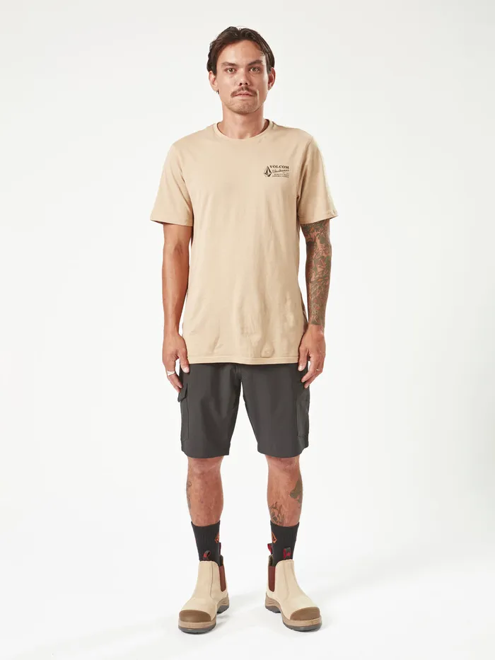 Volcom Shorts Volcom Workwear Slab Hybrid Shorts 8211 Black Black 8211 Mens