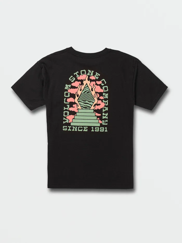 Volcom TShirts and Tanks Big Boys Altarium Short Sleeve Tee 8211 Black Black 8211 Boys