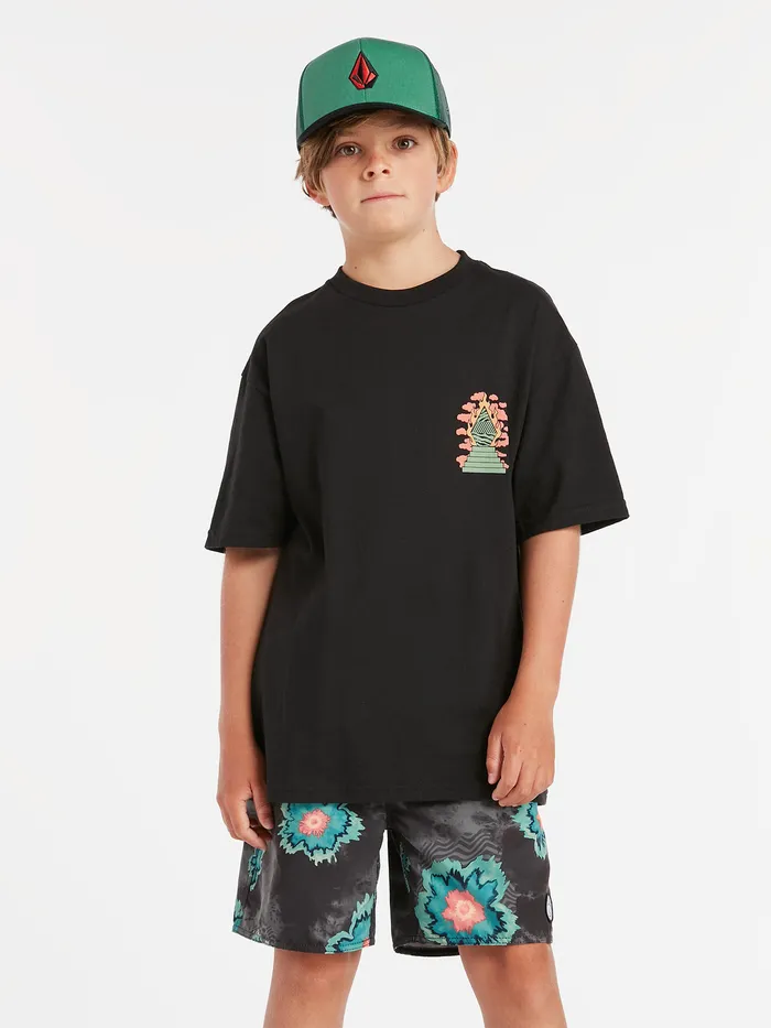 Volcom TShirts and Tanks Big Boys Altarium Short Sleeve Tee 8211 Black Black 8211 Boys