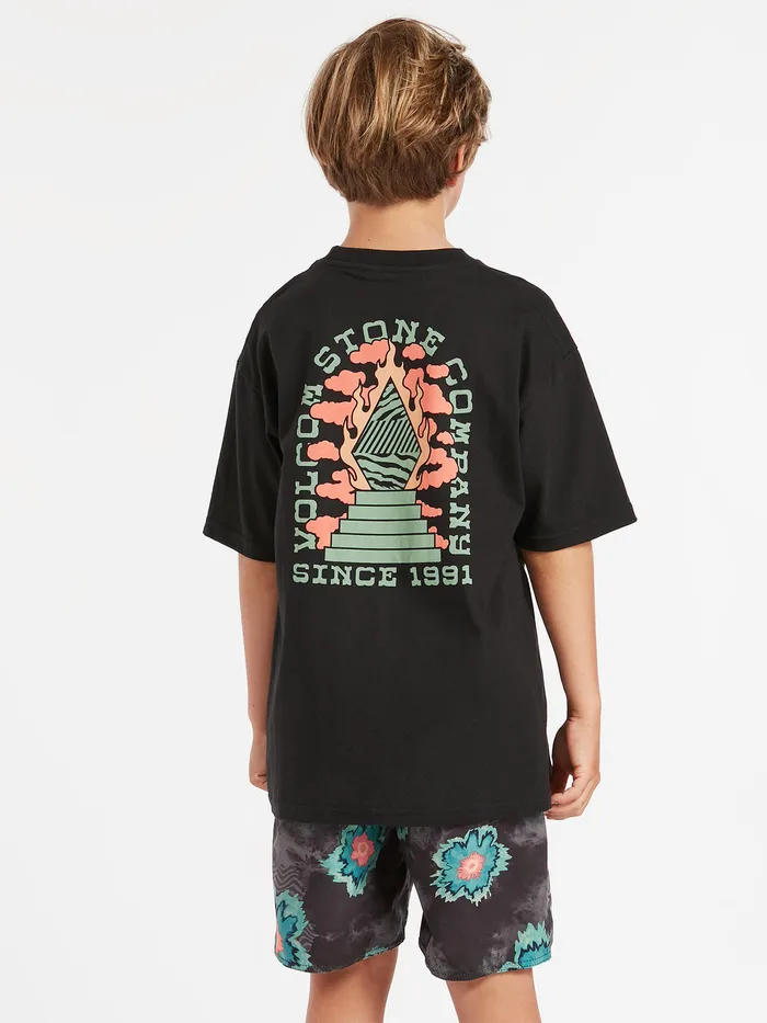 Volcom TShirts and Tanks Big Boys Altarium Short Sleeve Tee 8211 Black Black 8211 Boys