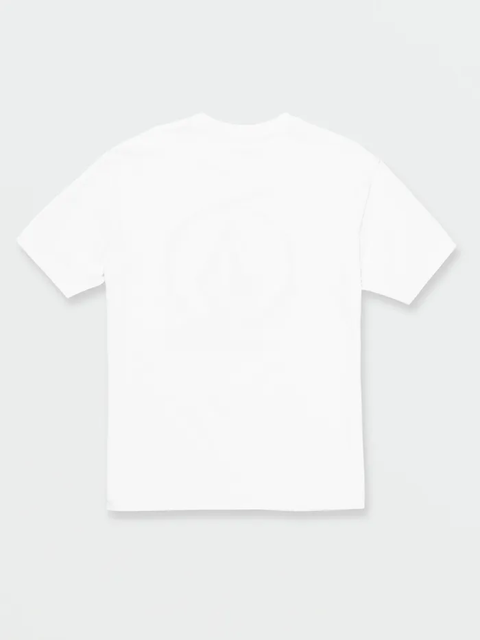 Volcom TShirts and Tanks Big Boys Crisp Stone Short Sleeve Tee 8211 White White 8211 Boys