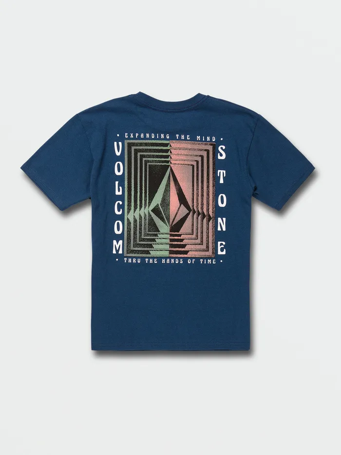 Volcom TShirts and Tanks Big Boys Reverberation Short Sleeve Tee 8211 Harbor Blue Harbor Blue 8211 Boys