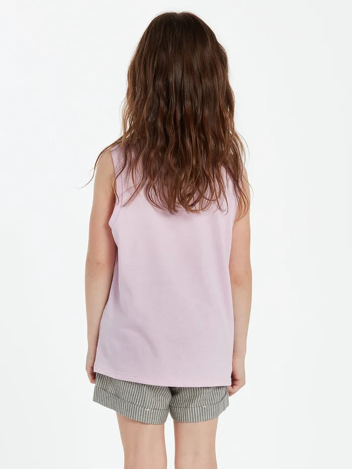 Volcom TShirts and Tanks Girls Flexin Muscle Tank 8211 Petal Pink Petal Pink 8211 Girls