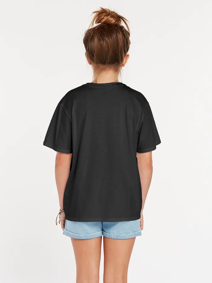Volcom TShirts and Tanks Girls Truly Stoked Boyfriend Tee 8211 Black Combo Black Combo 8211 Girls
