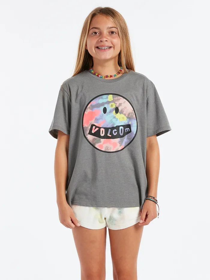 Volcom TShirts and Tanks Girls Truly Stoked Boyfriend Tee 8211 Heather Grey Heather Grey 8211 Girls