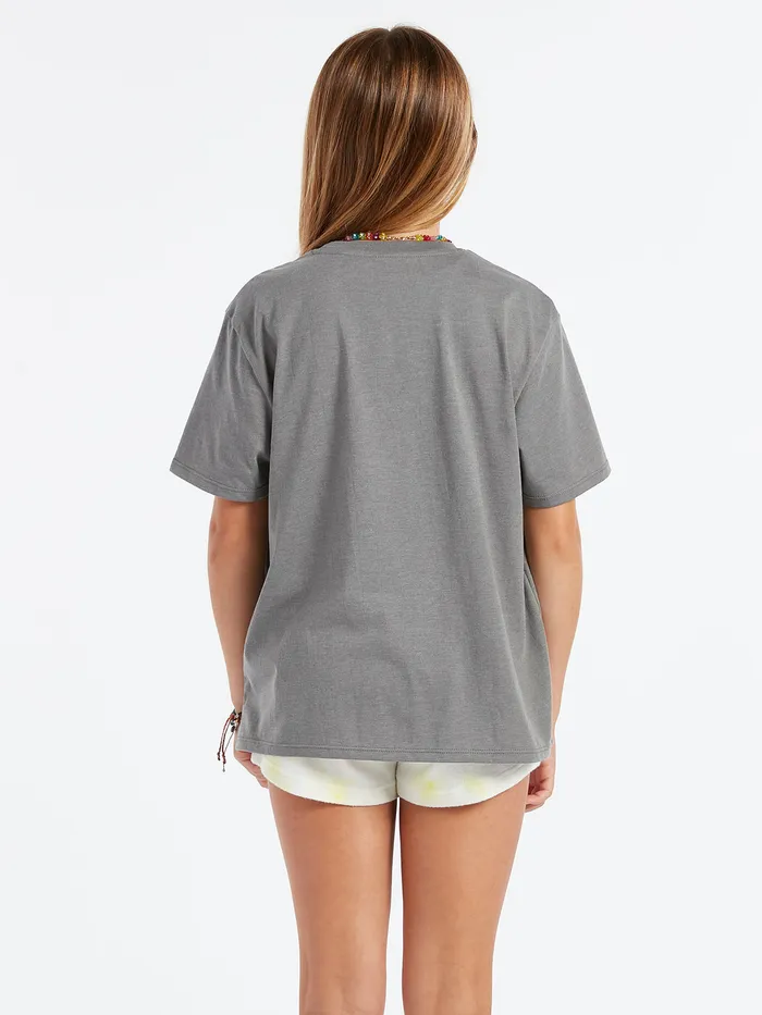 Volcom TShirts and Tanks Girls Truly Stoked Boyfriend Tee 8211 Heather Grey Heather Grey 8211 Girls