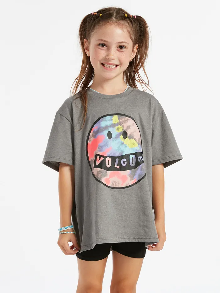 Volcom TShirts and Tanks Girls Truly Stoked Boyfriend Tee 8211 Heather Grey Heather Grey 8211 Girls