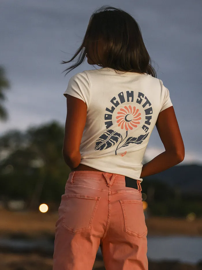 Volcom Tops Have A Clue Tee 8211 Sand Sand 8211 Womens