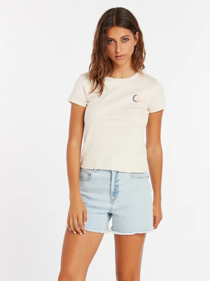 Volcom Tops Have A Clue Tee 8211 Sand Sand 8211 Womens