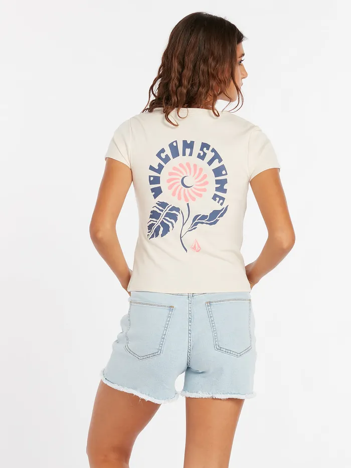Volcom Tops Have A Clue Tee 8211 Sand Sand 8211 Womens