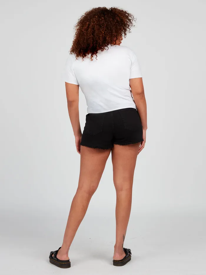 Volcom Tops One Of Each Baby Short Sleeve Tee 8211 White White 8211 Womens