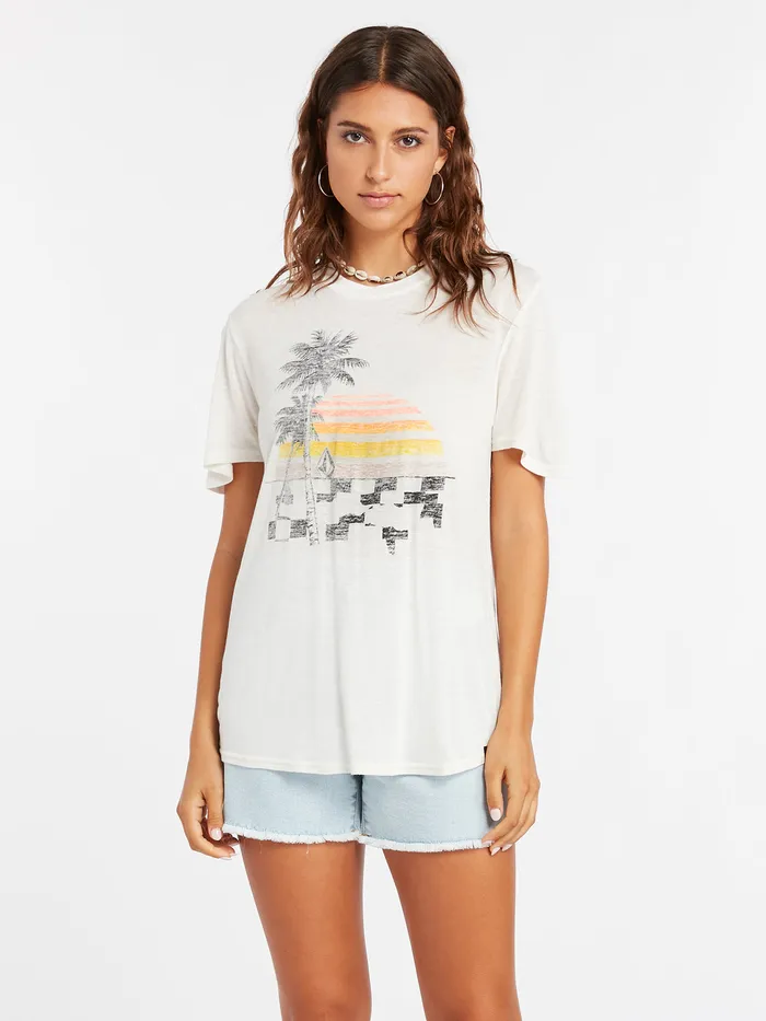 Volcom Tops Tern N Bern Short Sleeve 8211 Star White Star White 8211 Womens