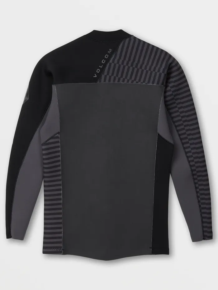 Volcom Wetsuits Deadly Stones Zip Rashguard Jacket 8211 Black Black 8211 Mens Volcom Wetsuits Deadly Stones Zip Rashguard Jacket 8211 Black Black 8211 Mens