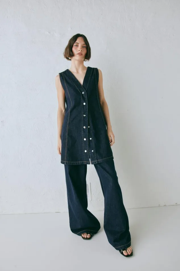 VRG GRL Aston Denim Jeans Indigo Women Sets