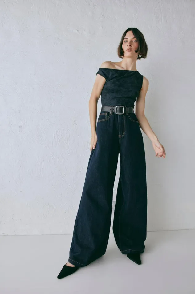 VRG GRL Aston Denim Jeans Indigo Women Sets