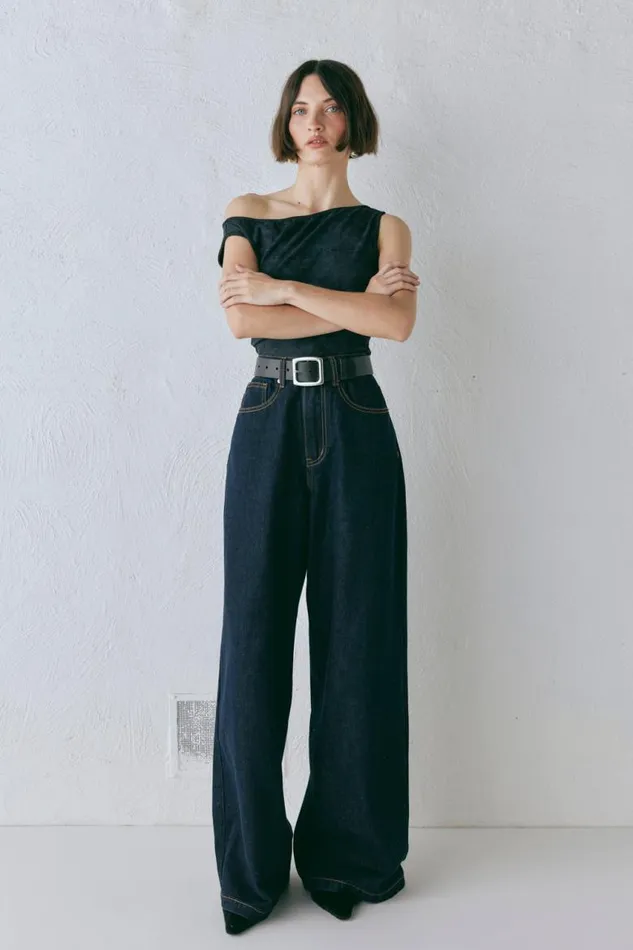 VRG GRL Aston Denim Jeans Indigo Women Sets