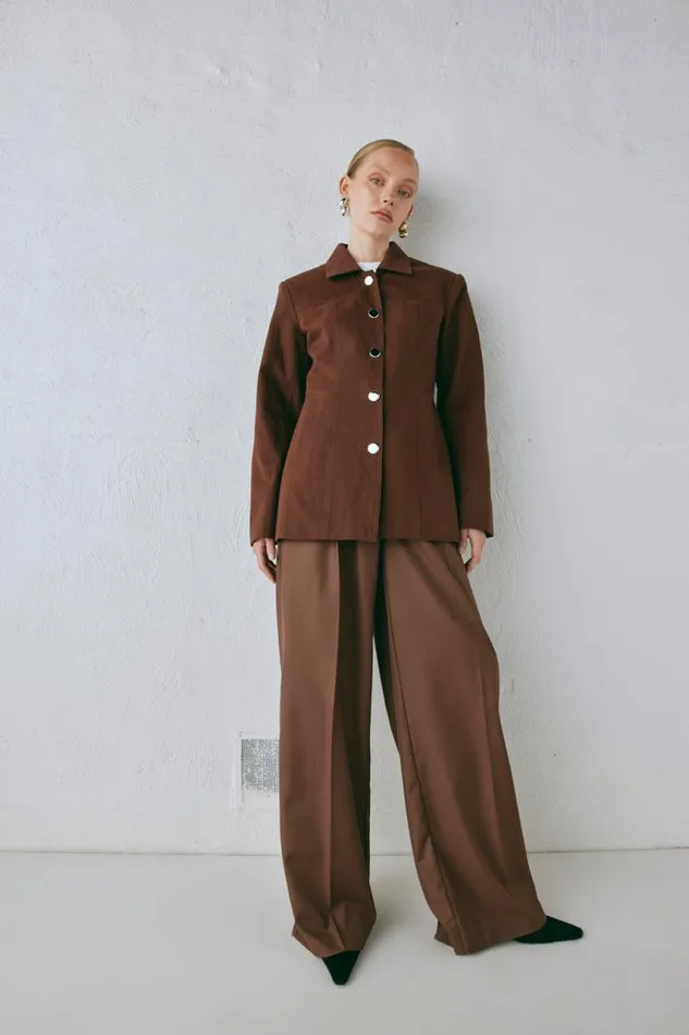 VRG GRL Esti Jacket Chocolate Women Sets