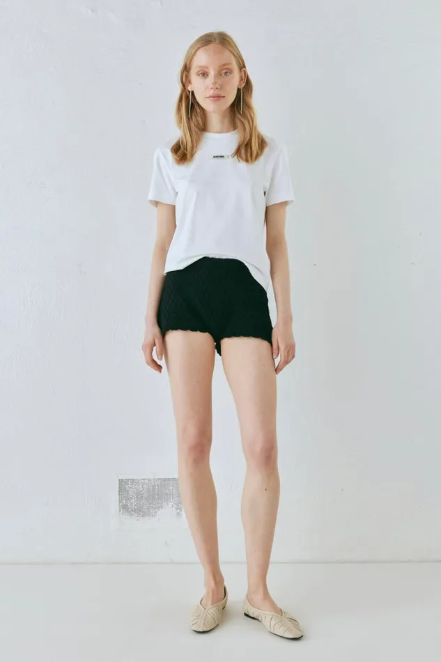 VRG GRL Inner Glow Knit Shorts Black Women Shorts