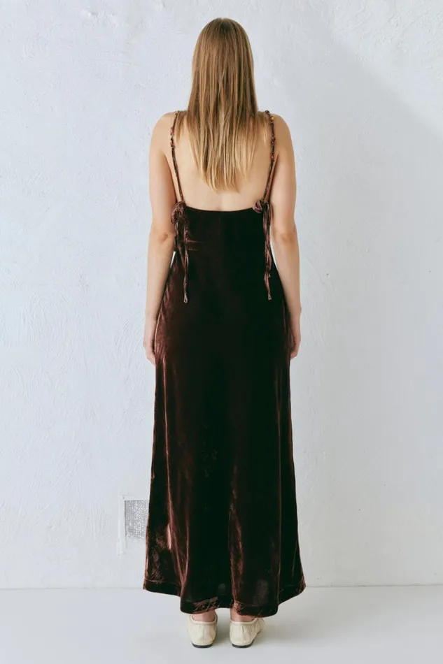 VRG GRL Jade Midi Dress Coffee Women MidiMaxi Dresses