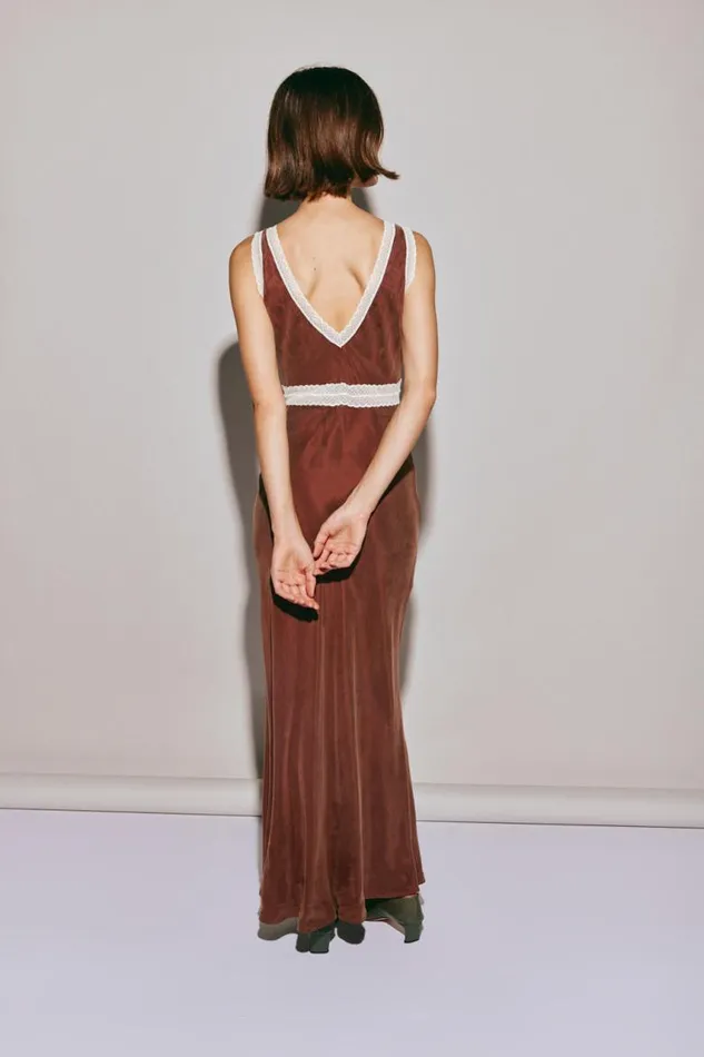 VRG GRL Meet Me On The Dance Floor Bias Cut Maxi Dress Umber Women MidiMaxi Dresses VRG GRL Meet Me On The Dance Floor Bias Cut Maxi Dress Umber Women MidiMaxi Dresses