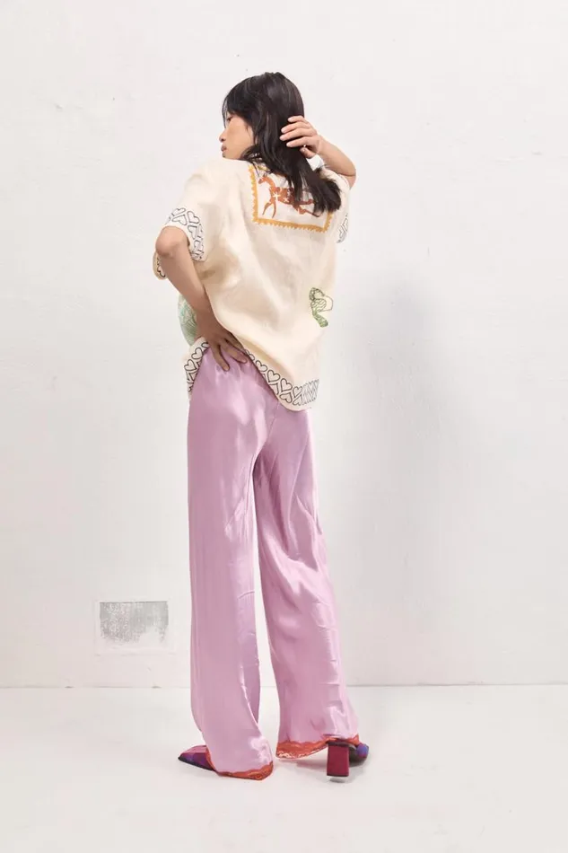 VRG GRL Natalia Linen Shirt Cream Women Shirts