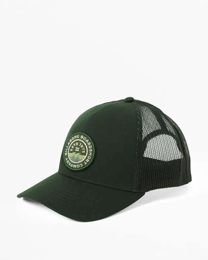 Walled Trucker Hat Dark Forest Men Billabong Hats